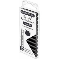 Set 12 Cartuse Standard Size International Monteverde USA Core Black Ash