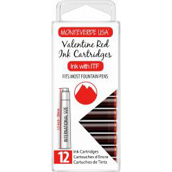 Set 12 Cartuse International Size Monteverde USA Core Valentine Red 