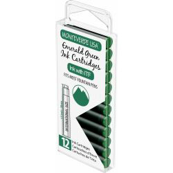 Set 12 Cartuse Standard Size International Monteverde USA Core Emerald Green