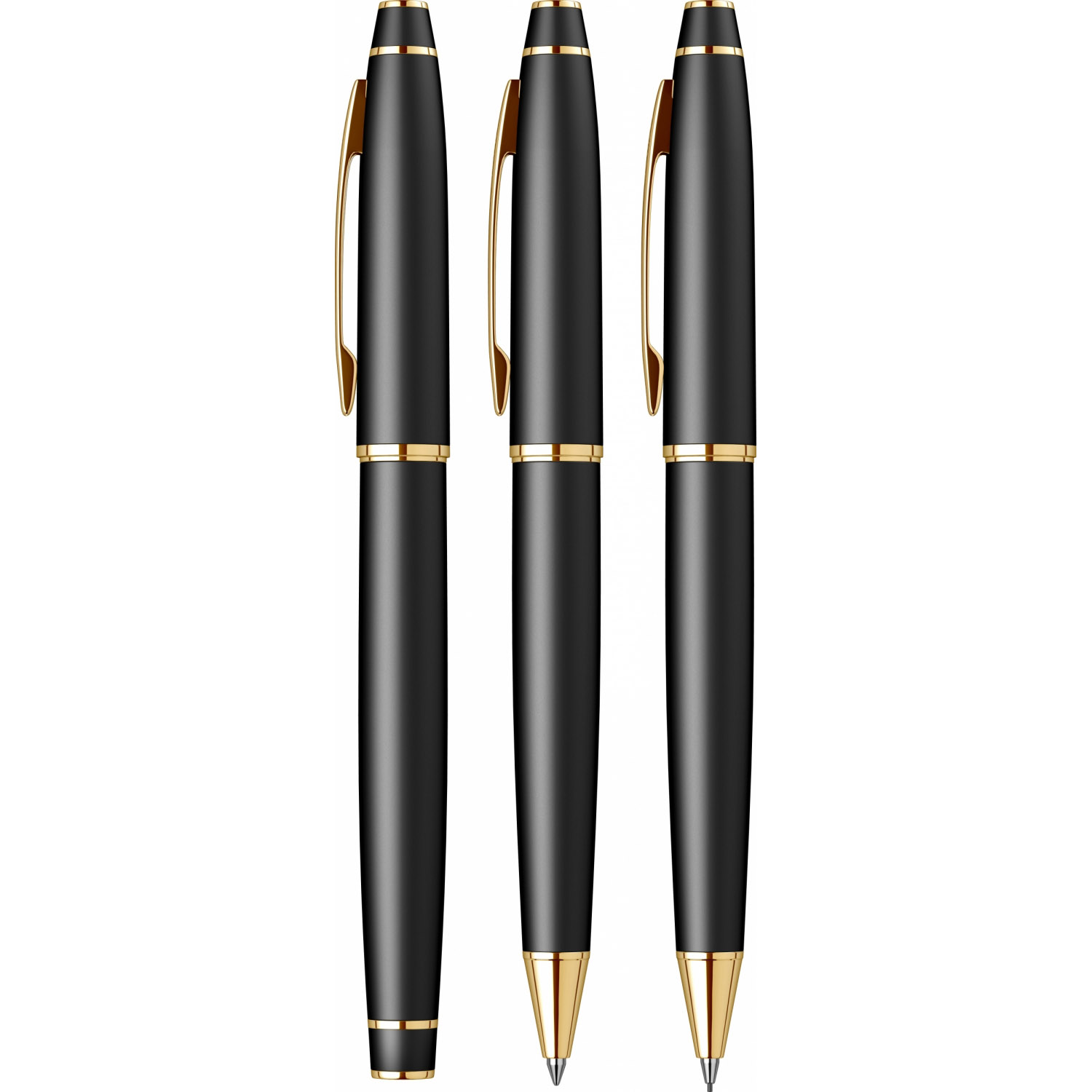 Imagine Produs Set Stilou + Pix + Creion Mecanic 0.7 Scrikss Noble 35 Matt Black GT