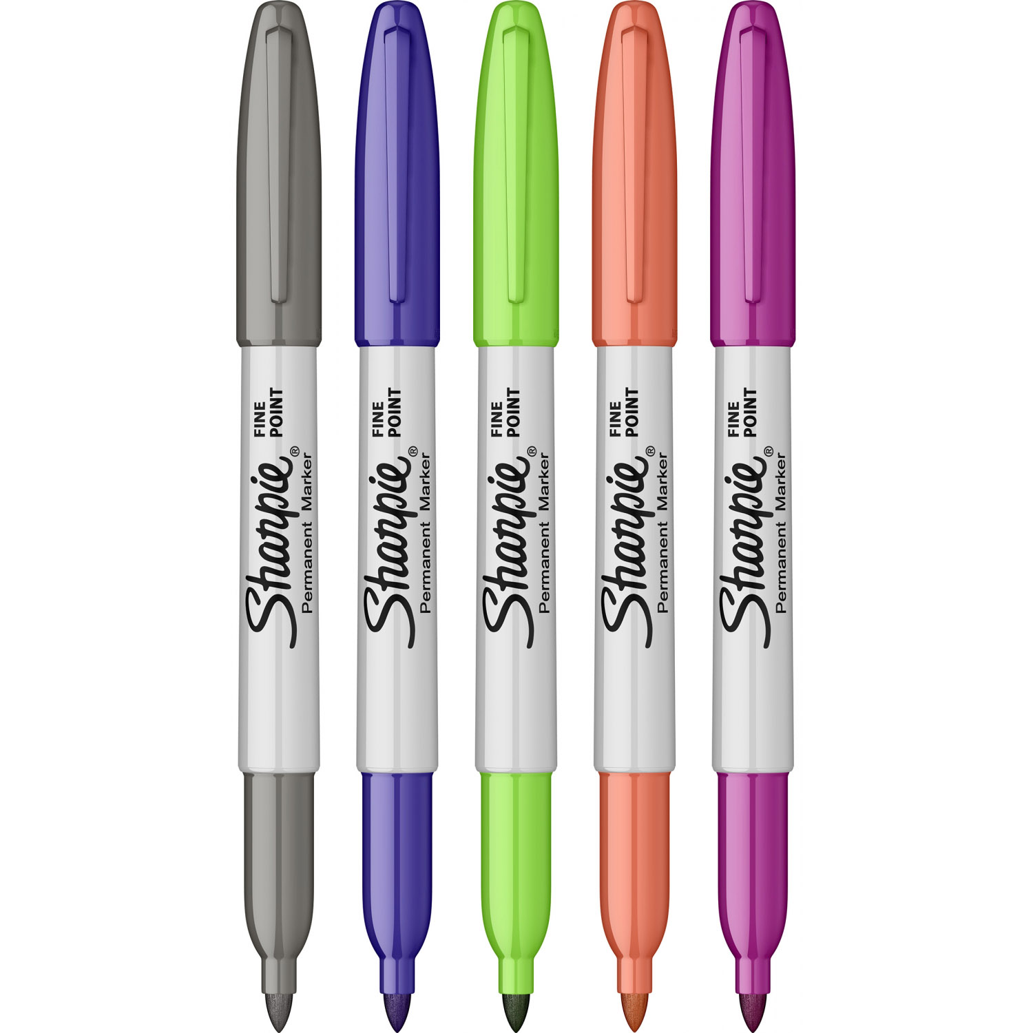 Imagine Produs Set 5 Markere Permanente Bullet Sharpie Fine Point Cosmic Assorted Colors