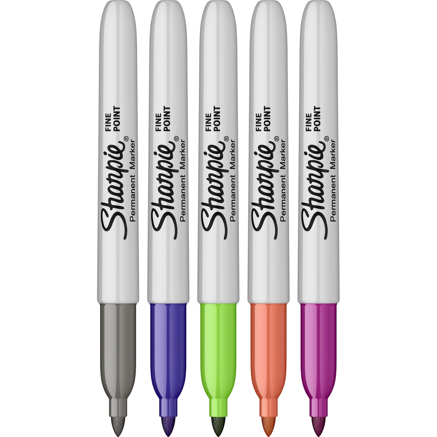 Imagine Produs Set 5 Markere Permanente Bullet Sharpie Fine Point Cosmic Assorted Colors