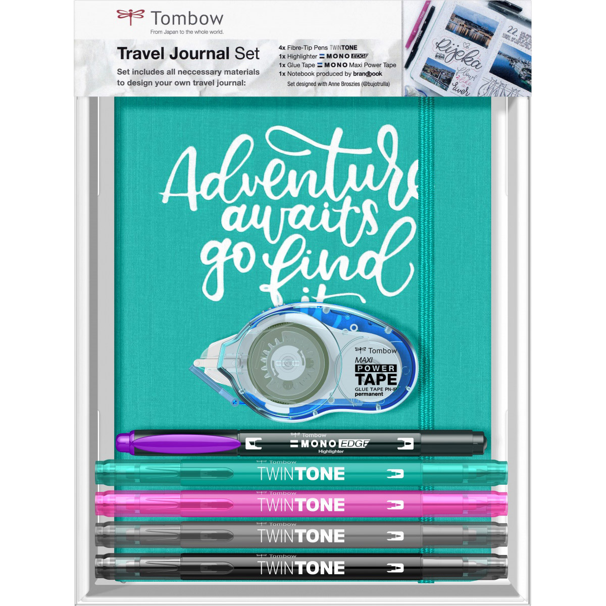 Imagine Produs Set Creativ Tombow Travel Journal