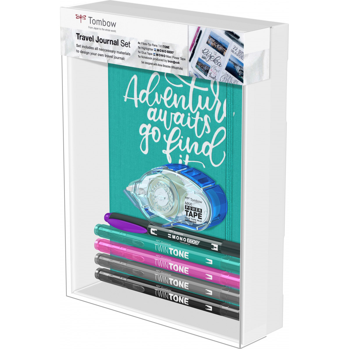 Imagine Produs Set Creativ Tombow Travel Journal