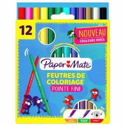 Set 12 Marker Coloring PaperMate Point Fine Assorted Colors