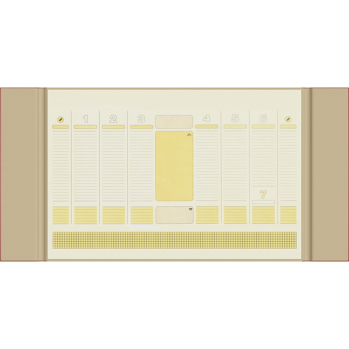 Imagine Produs Mapa Birou B3 Precision Alicante Burgundy Lined