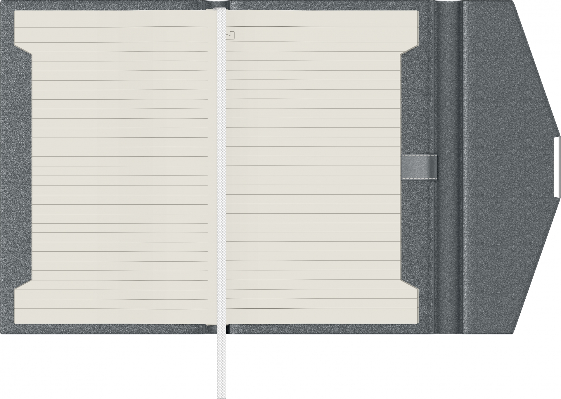 Imagine Produs Mapa cu Notes A5 Precision Ultra 134876 Grey - Ivory Lined - 250 pagini 80 g mp