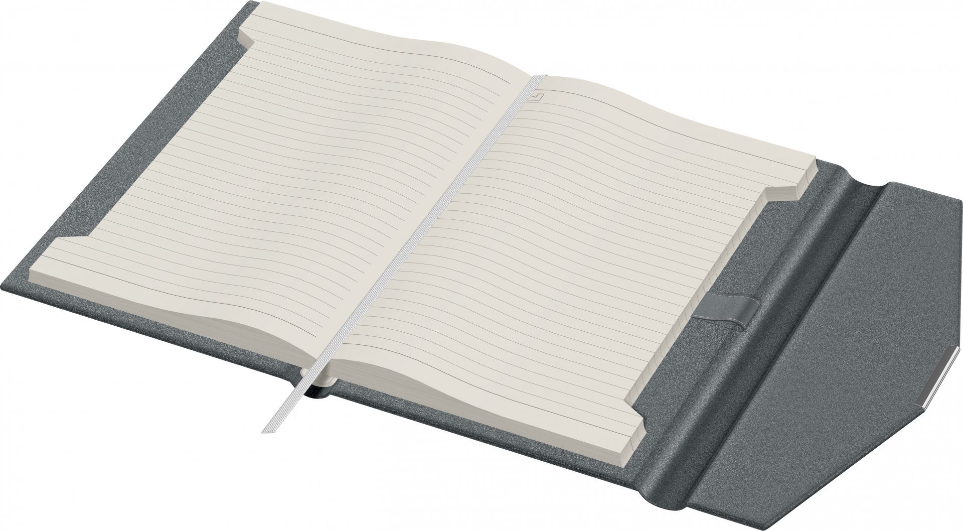 Imagine Produs Mapa cu Notes A5 Precision Ultra 134876 Grey - Ivory Lined - 250 pagini 80 g mp