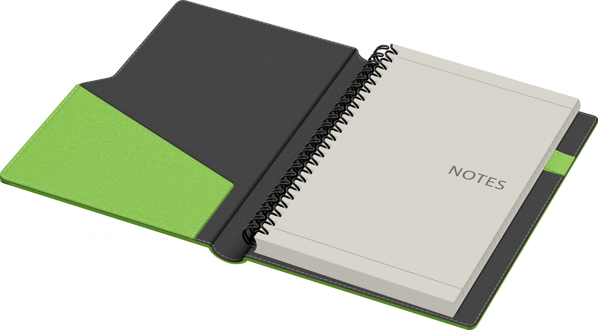Imagine Produs Caiet cu Spirala A5 Precision Ultra 134816 Hardcover Apple Green - Ivory Lined - 220 pagini 80 g mp