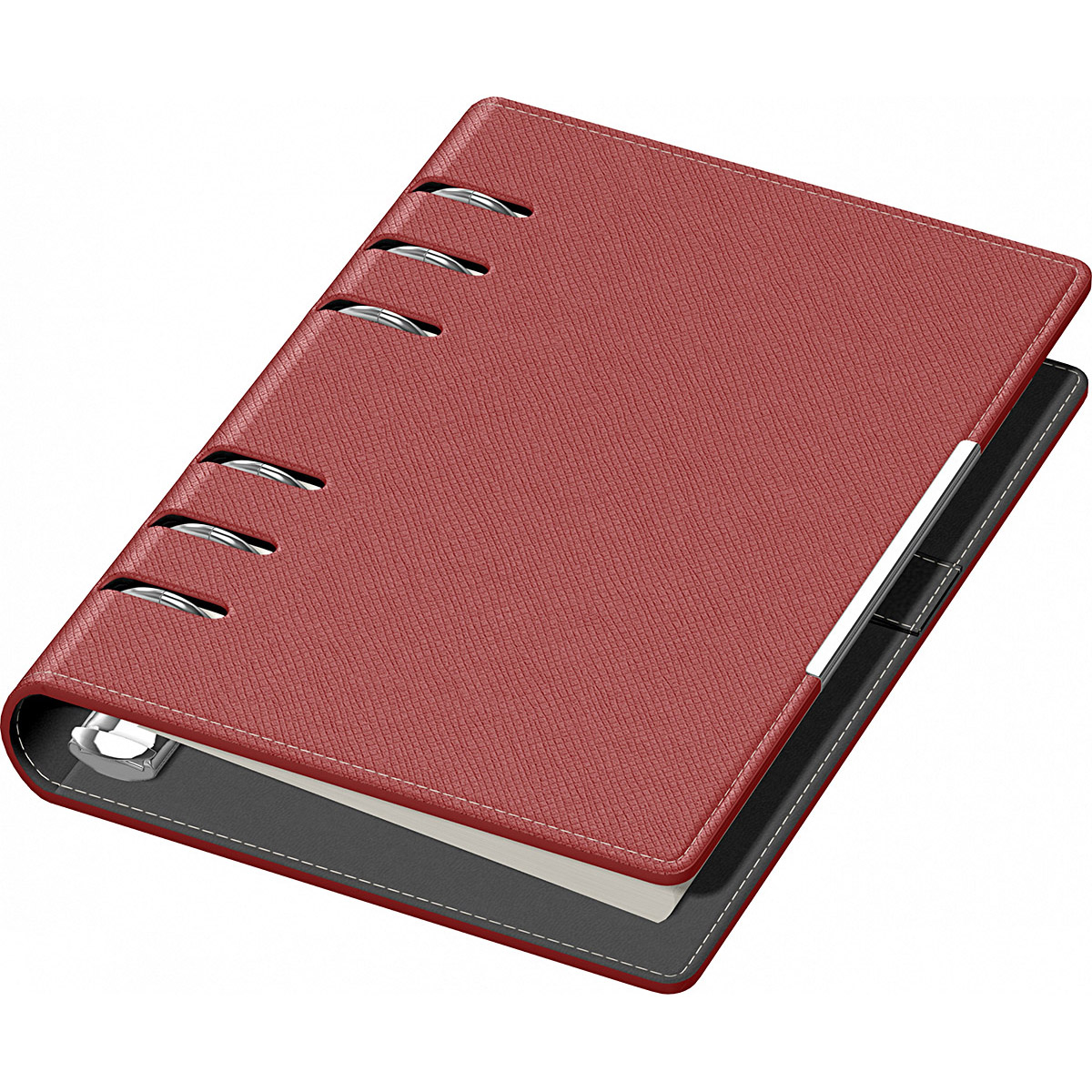 Imagine Produs Organizer B6 6 inele Precision Alicante 101308 Burgundy - Ivory Lined - 230 pagini 80 g mp