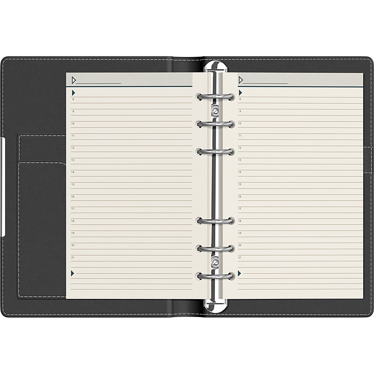 Imagine Produs Organizer B6 6 inele Precision Alicante 101308 Navy - Ivory Lined - 230 pagini 80 g mp