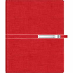 Organizer Precision Trend A5 6 inele Red Lined - Superior - 290 pagini 80 g/mp