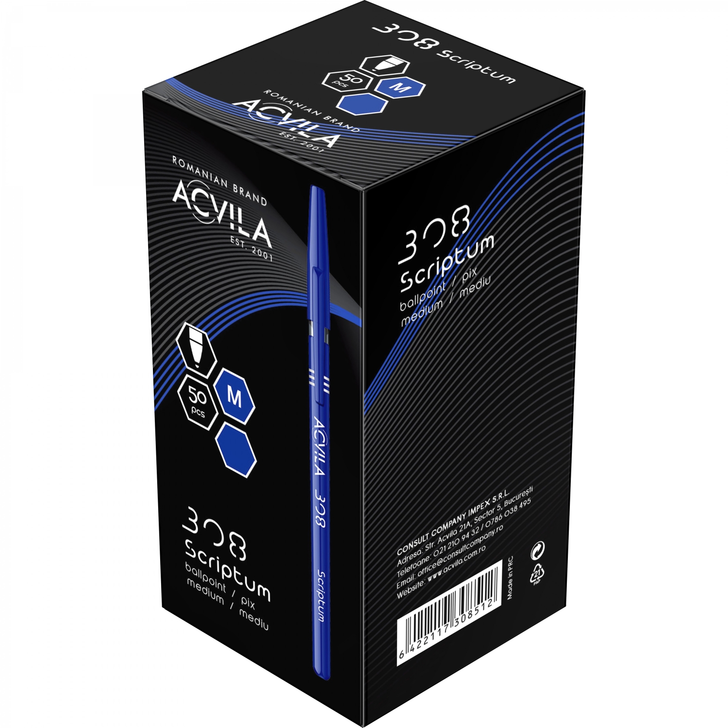 Imagine Produs Pix Acvila Scriptum 308 Medium Blue