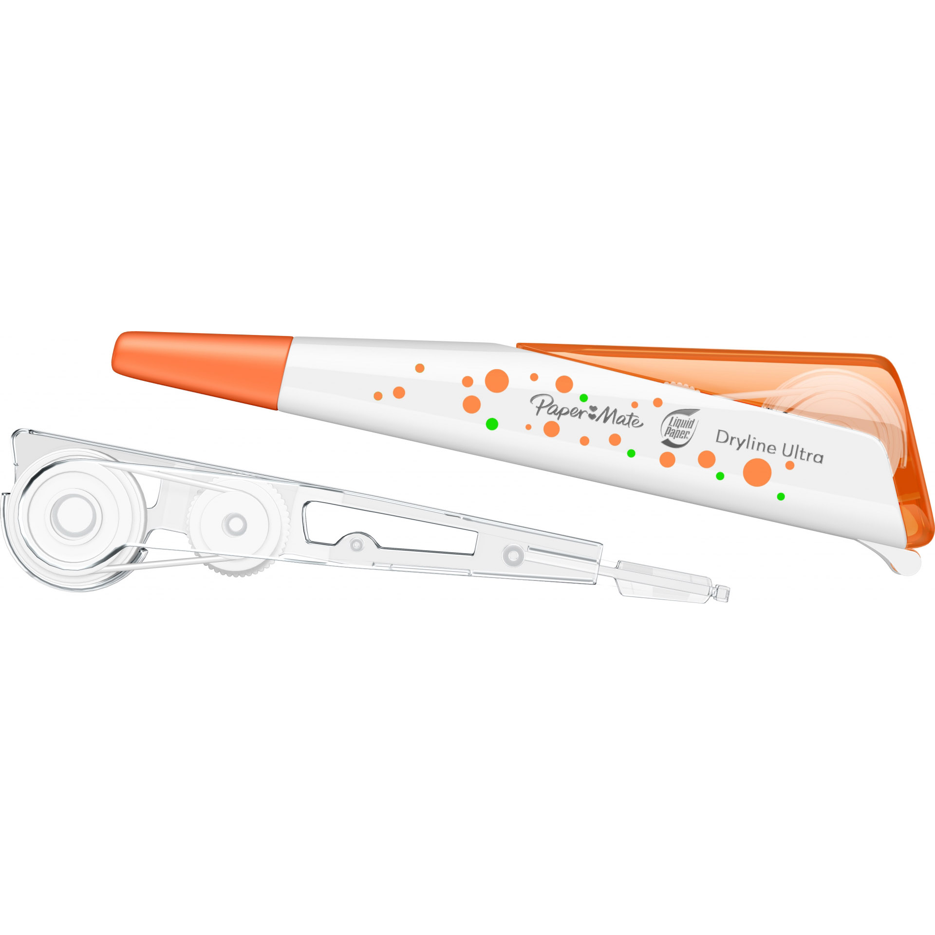 Imagine Produs Banda Corectoare Papermate 4.2 mm x 12 m Orange Dryline Ultra + Refill