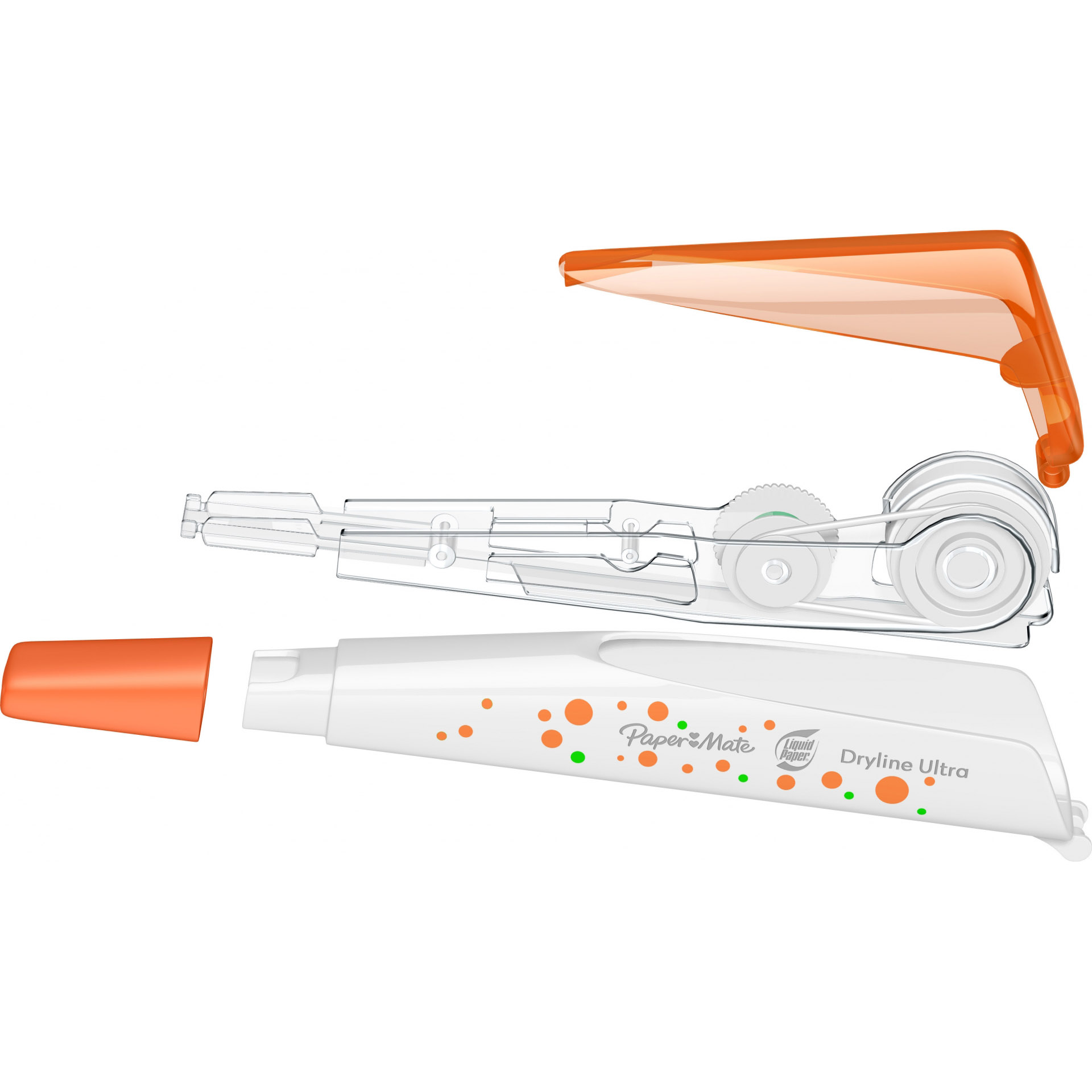 Imagine Produs Banda Corectoare Papermate 4.2 mm x 12 m Orange Dryline Ultra + Refill