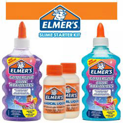 Set Elmers starter slime mov-albastru