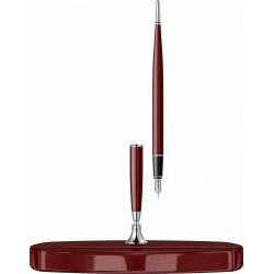 Desk Pen Set Stilou Scrikss 17 Burgungy Acrylic Base - Burgundy CT