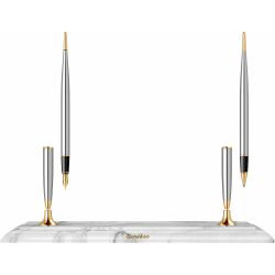 White Marble Base - Chrome GT