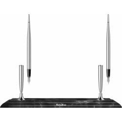 Black Marble Base - Chrome CT