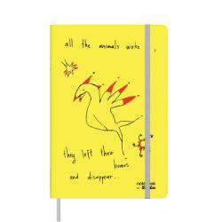 Agenda Scrikss NoteLook A5 Animals Yellow Lined