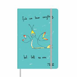 Agenda Scrikss NoteLook A5 Animals Turquoise Lined