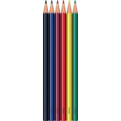 Set 6 Creioane Colorate Acvila Maliv & Malevi Assorted Colors