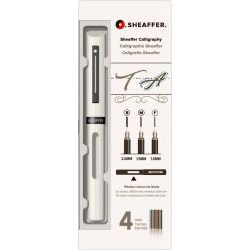 Set Caligrafie Sheaffer Mini Calligraphy 1.0 - 1.5 - 2.0 White CT