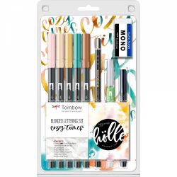 Set Caligrafie & Watercoloring Tombow Cozy Times Lettering
