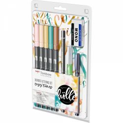 Set Caligrafie & Watercoloring Tombow Cozy Times Lettering
