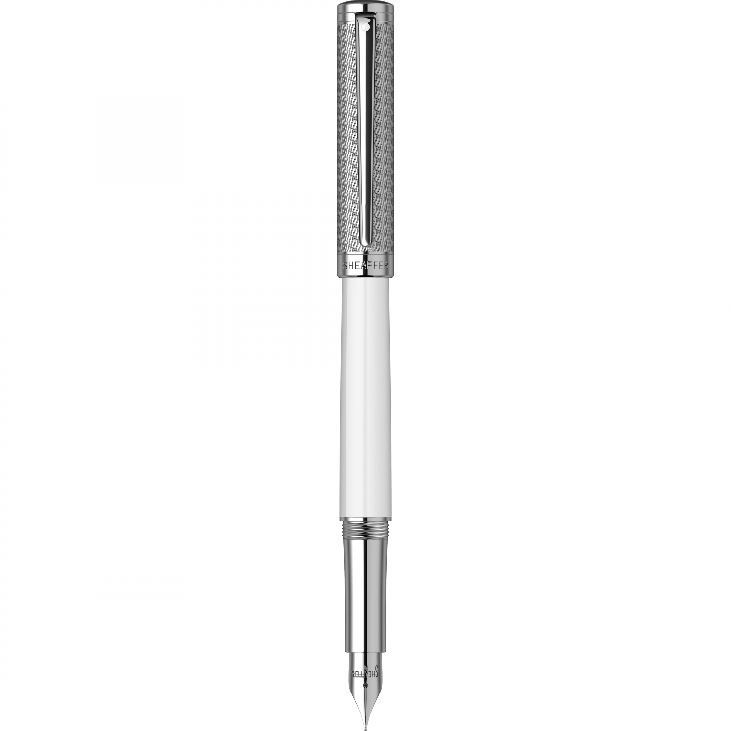 Imagine Produs Stilou Sheaffer Intensity White & Engraved Chrome Spiral CT