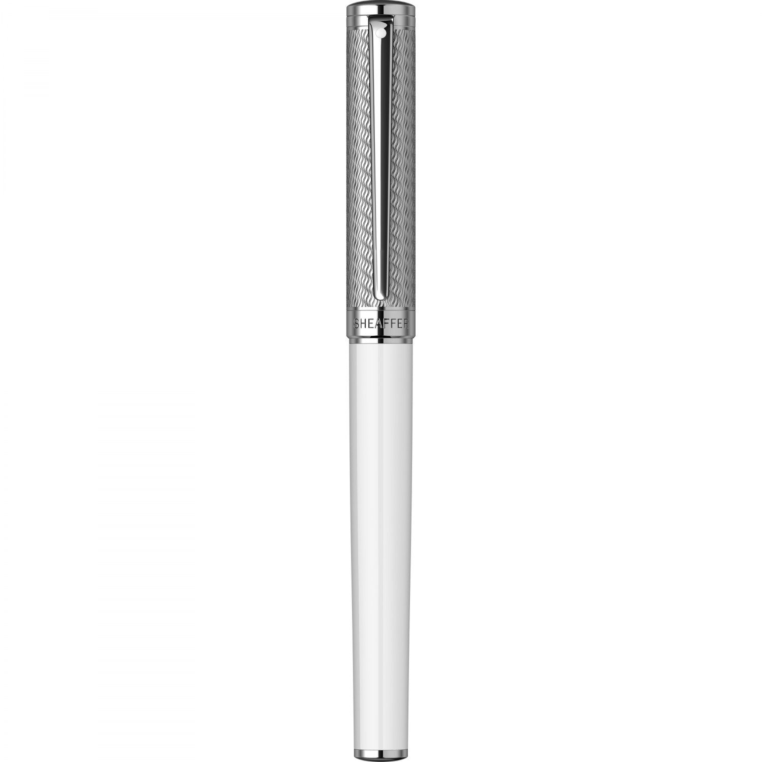 Imagine Produs Stilou Sheaffer Intensity White & Engraved Chrome Spiral CT