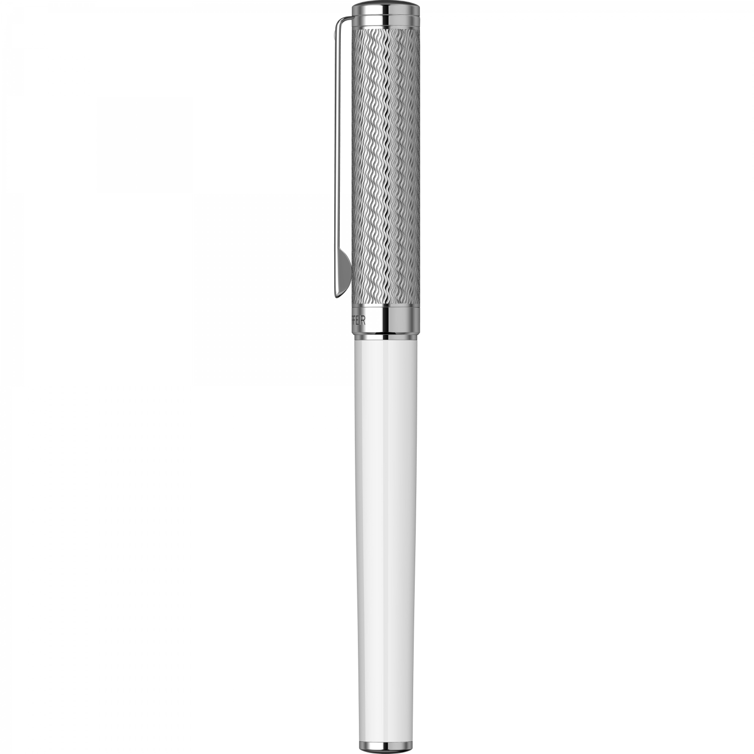 Imagine Produs Stilou Sheaffer Intensity White & Engraved Chrome Spiral CT