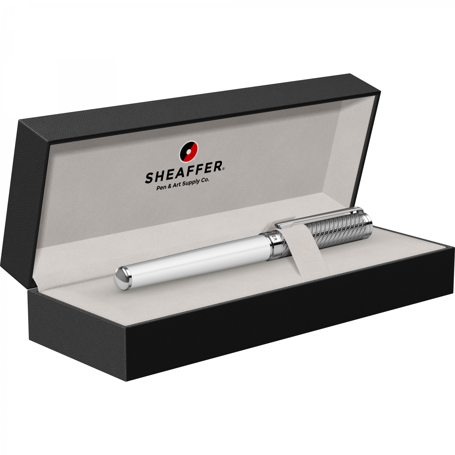 Imagine Produs Stilou Sheaffer Intensity White & Engraved Chrome Spiral CT