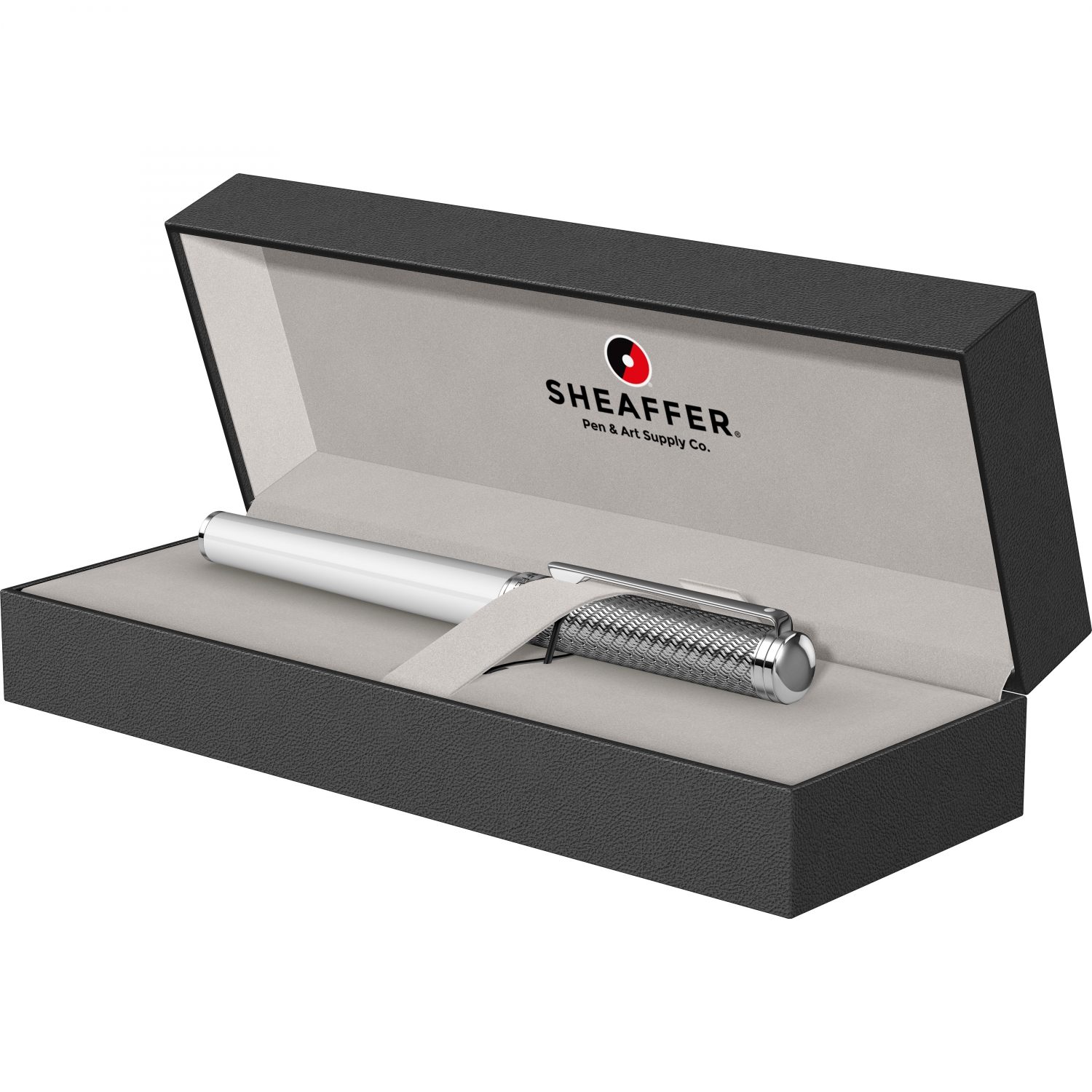 Imagine Produs Stilou Sheaffer Intensity White & Engraved Chrome Spiral CT