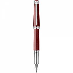 Stilou 18k Nib + Etui Caran dAche Leman Rouge Carmin SRT