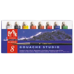 Set 8 Gouache Tub Carandache Studio Gouache