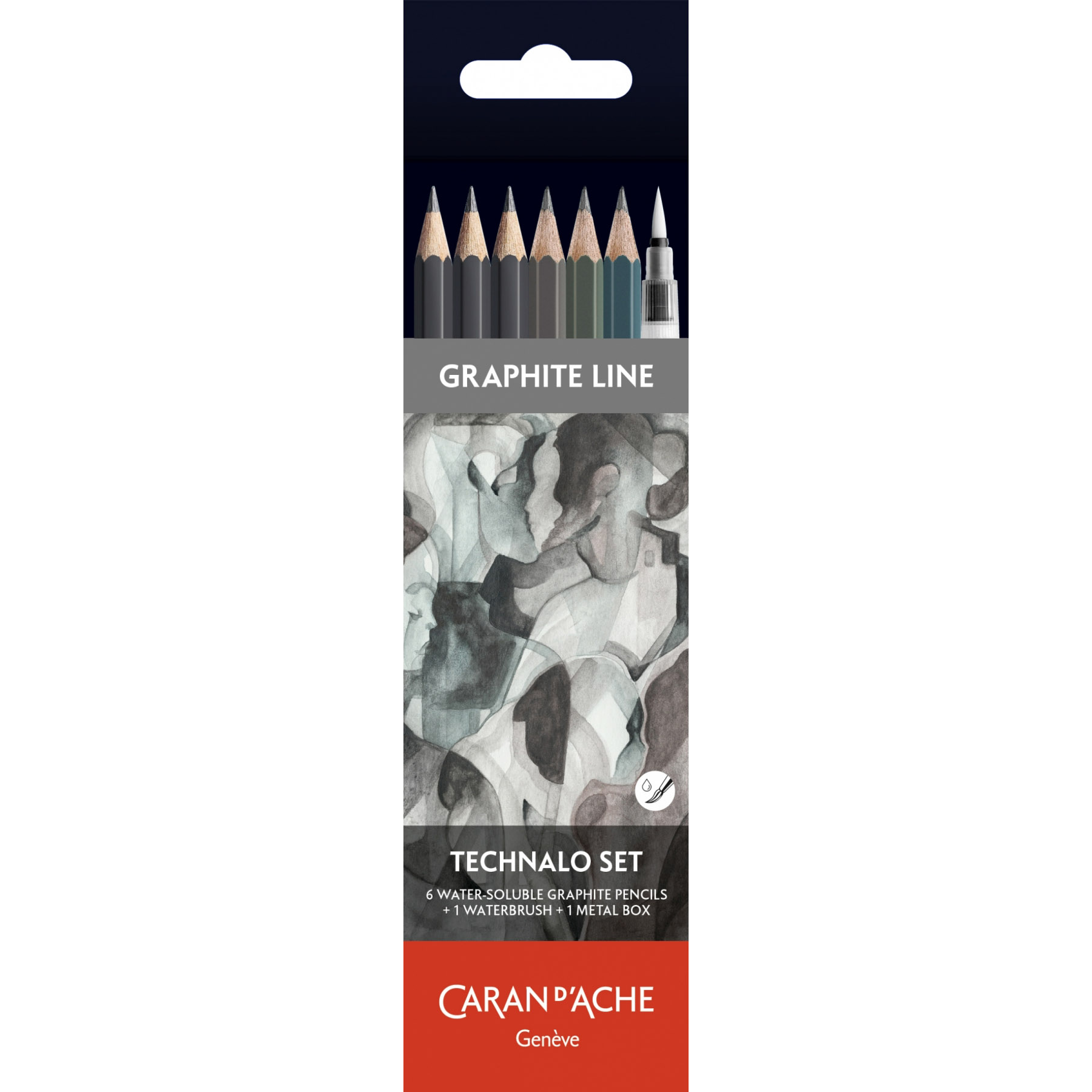 Imagine Produs Set 7 Creioane Grafit Caran dAche Graphite Line Pencil