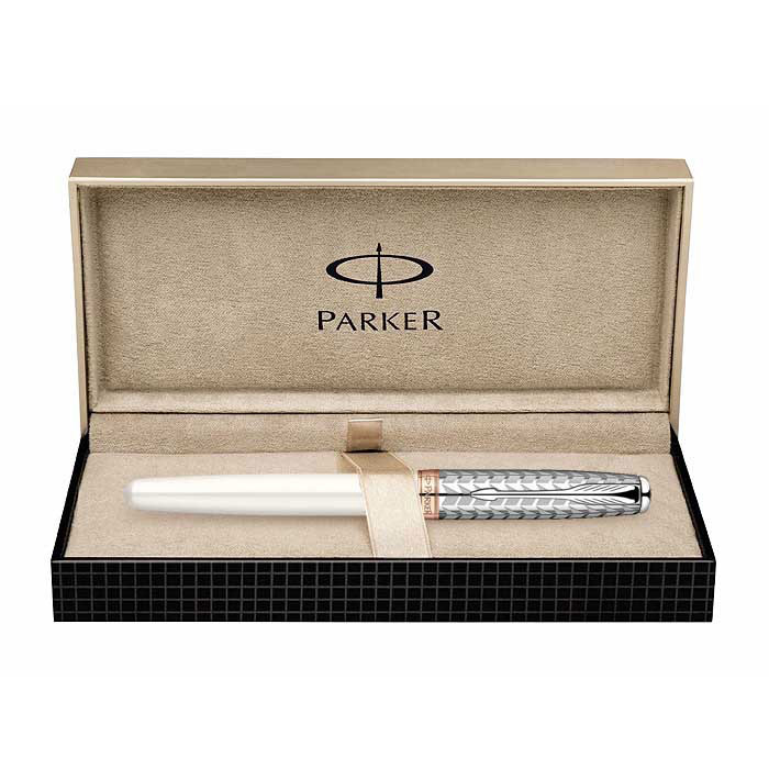 Imagine Produs Stilou 18k Nib Parker Sonnet Premium Feminine Pearl and Metal PGT