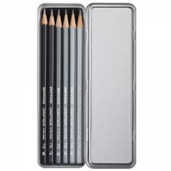 Set 6 Creioane Grafit Carandache Graphite Line Pencil