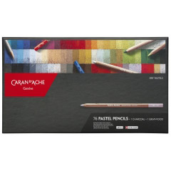 Set 76 Creioane Colorate Caran dAche Pastel Pencil