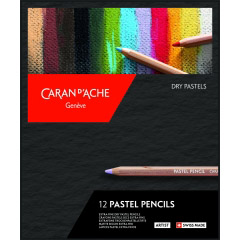 Set 12 Culori Creioane Colorate Carandache Pastel Pencil