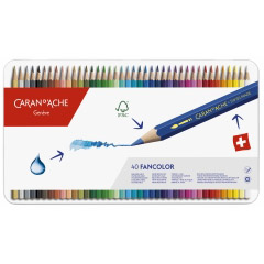 Set 40 Creioane Colorate Carandache Fancolor Pencil