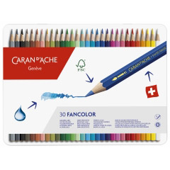 Set 30 Creioane Colorate Carandache Fancolor Pencil