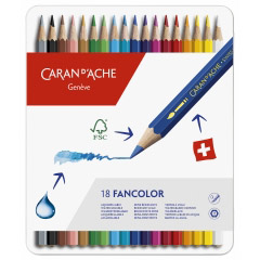 Set 18 Creioane Colorate Carandache Fancolor Pencil
