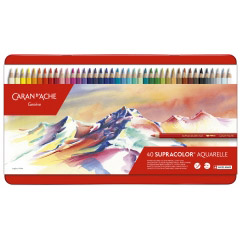 Set 40 Creioane Colorate Carandache Supracolor Aquarelle Pencil