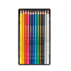 Set 12 Creioane Colorate Carandache Supracolor Aquarelle Pencil