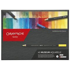 Set 40 Creioane Colorate Carandache Museum Aquarelle Pencil