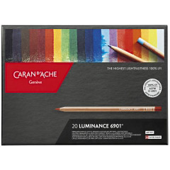 Set 20 Creioane Colorate Carandache Luminance 6901 Pencil 