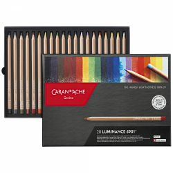 Set 20 Creioane Colorate Carandache Luminance 6901 Pencil 