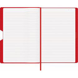 Agenda Caran dAche Canvas Cover A5 Red Lined